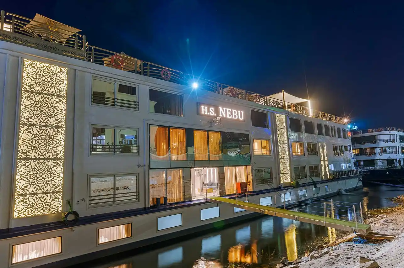 Exterior view of the Nebu Nile Cruise Nile cruise ship